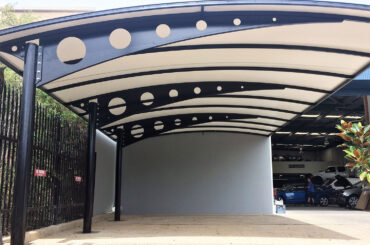 Business & Commercial Pergola Builders Sydney - pioneer shade